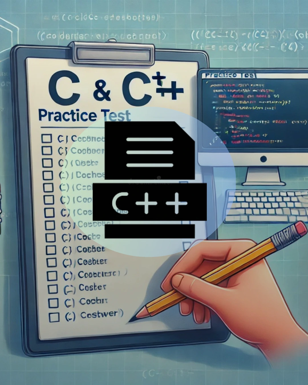 Illustration representing C++ programming
