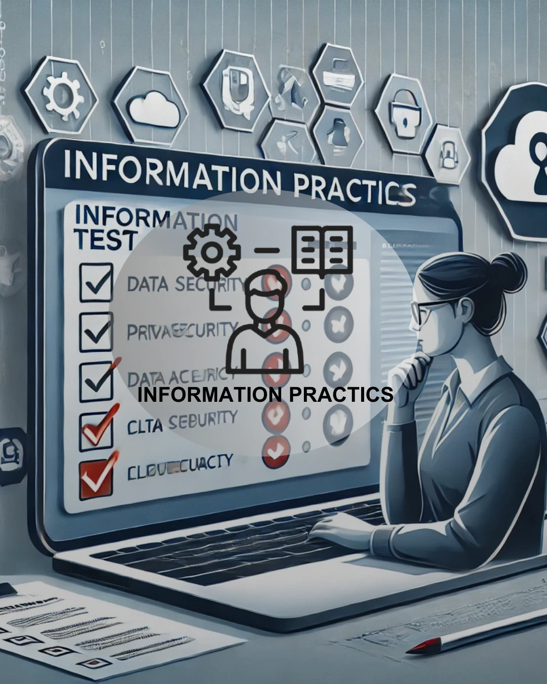 Information practices and data management illustration