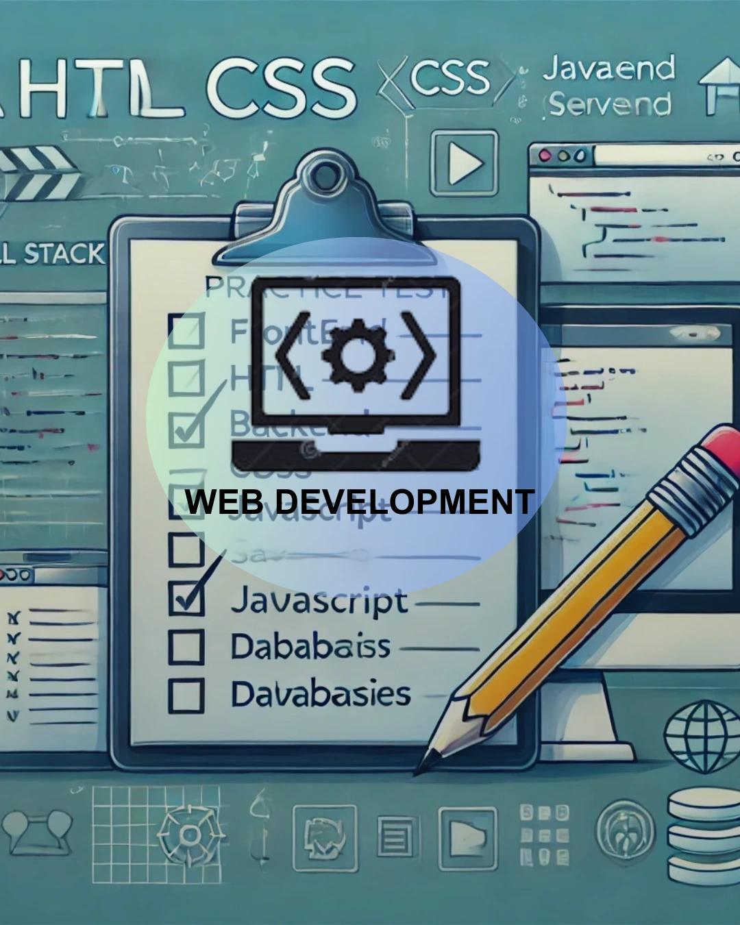 Website development and design illustration